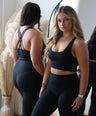 ScupltFit™ Longline Tank Bra Top - Espresso