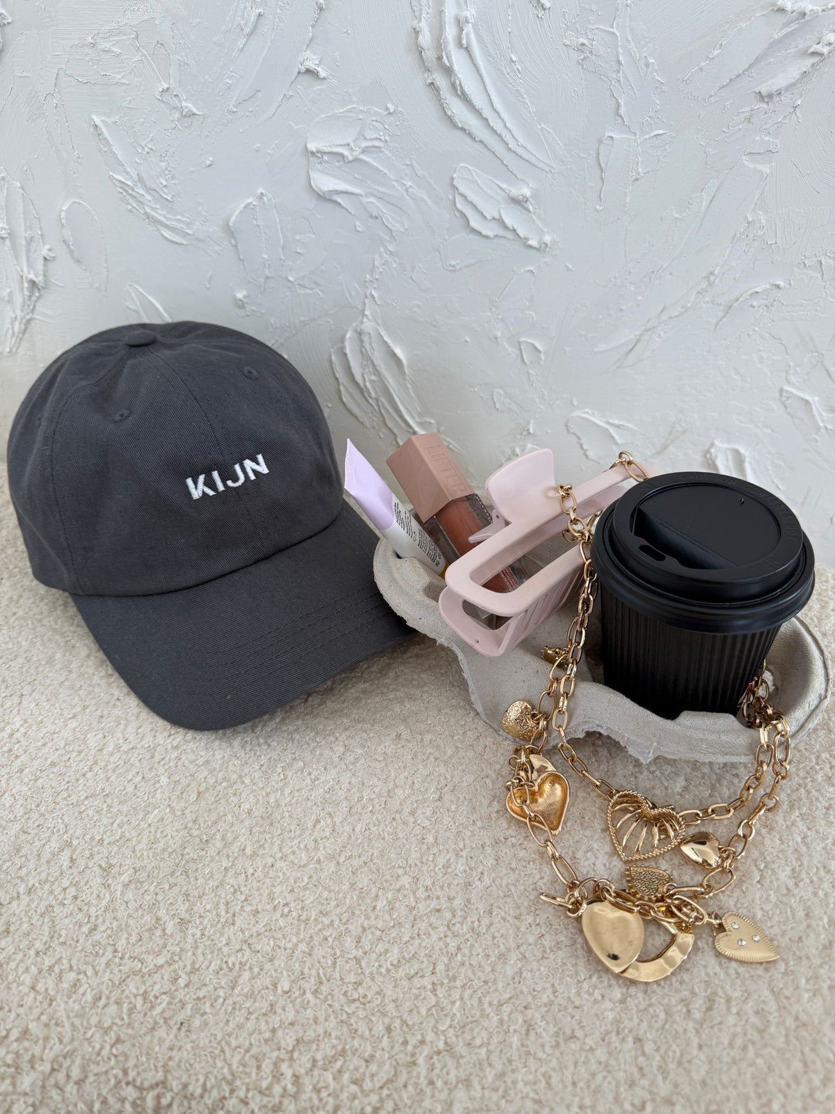 Unaltered baseball cap styled with super soft leggings for everyday wear