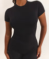 SculptFit™ Short Sleeve Top - Espresso