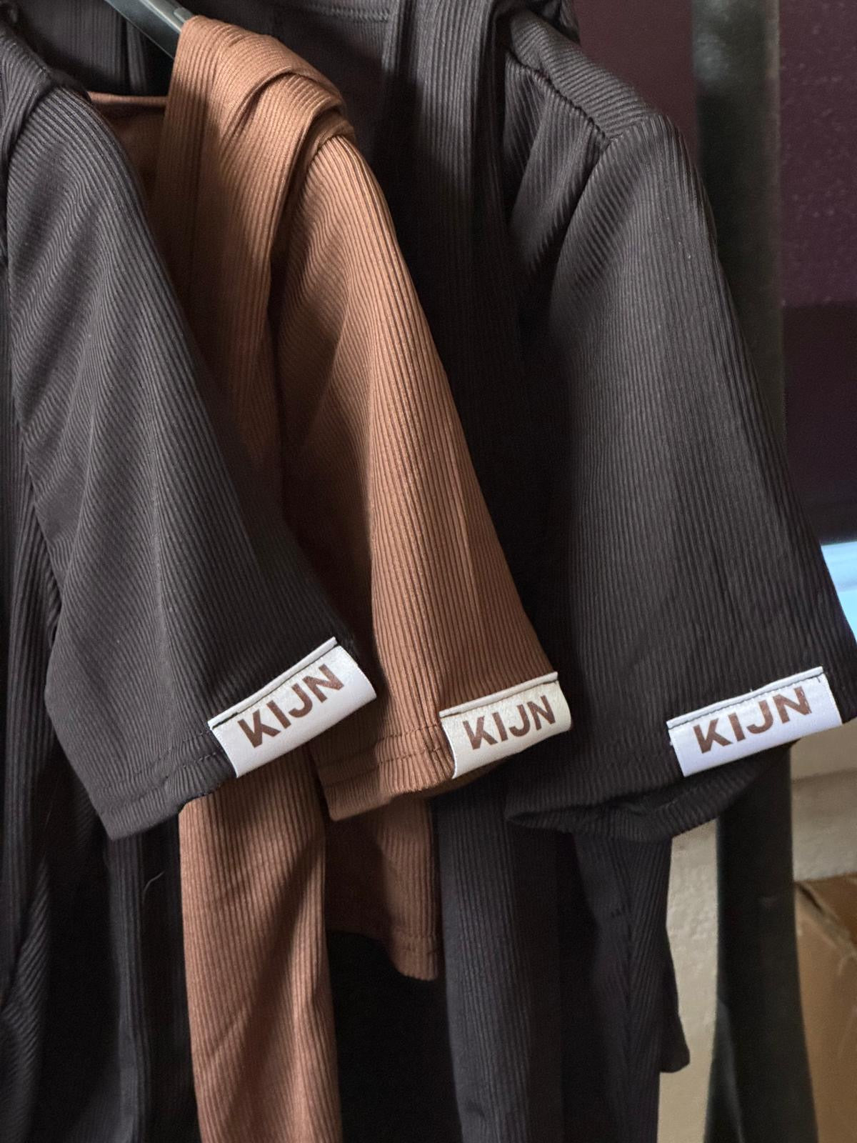 KIJN second skin Unaltered ribbed unitard