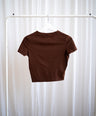 SCULPTFIT™ SHORT SLEEVE TOP | HOT CHOCOLATE