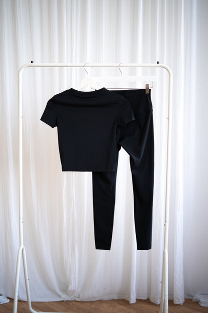 SCULPTFIT™ SHORT SLEEVE TOP | ESPRESSO