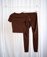 SCULPTFIT™ SHORT SLEEVE TOP | HOT CHOCOLATE