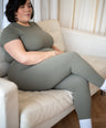 SculptFit™ Short Sleeve Top - Olive Mist