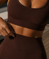 SCULPTFIT™ BRA TOP | HOT CHOCOLATE