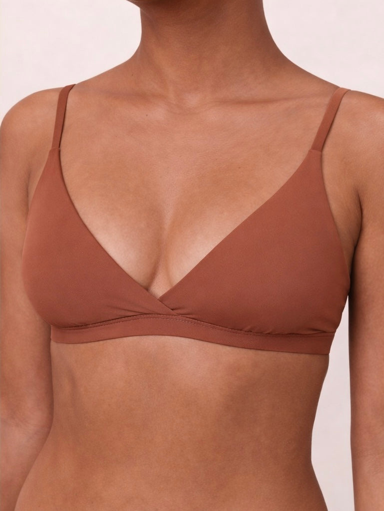 SKIJN™ Triangle Bralette- Clay