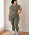 SCULPTFIT™ SHORT SLEEVE TOP | OLIVE MIST