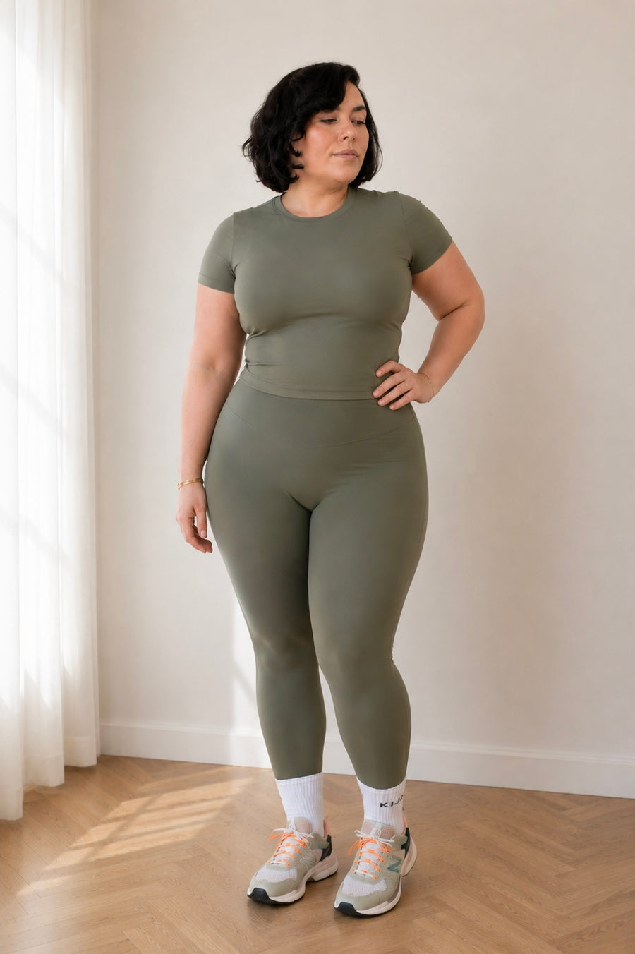 SCULPTFIT™ SHORT SLEEVE TOP | OLIVE MIST