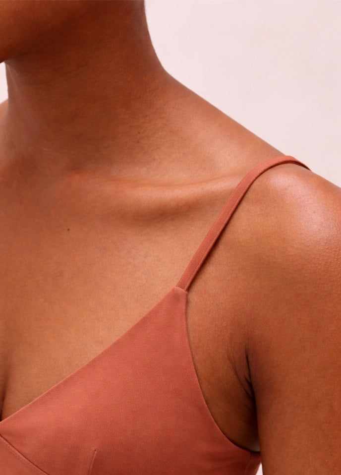 SKIJN™ Triangle Bralette- Clay