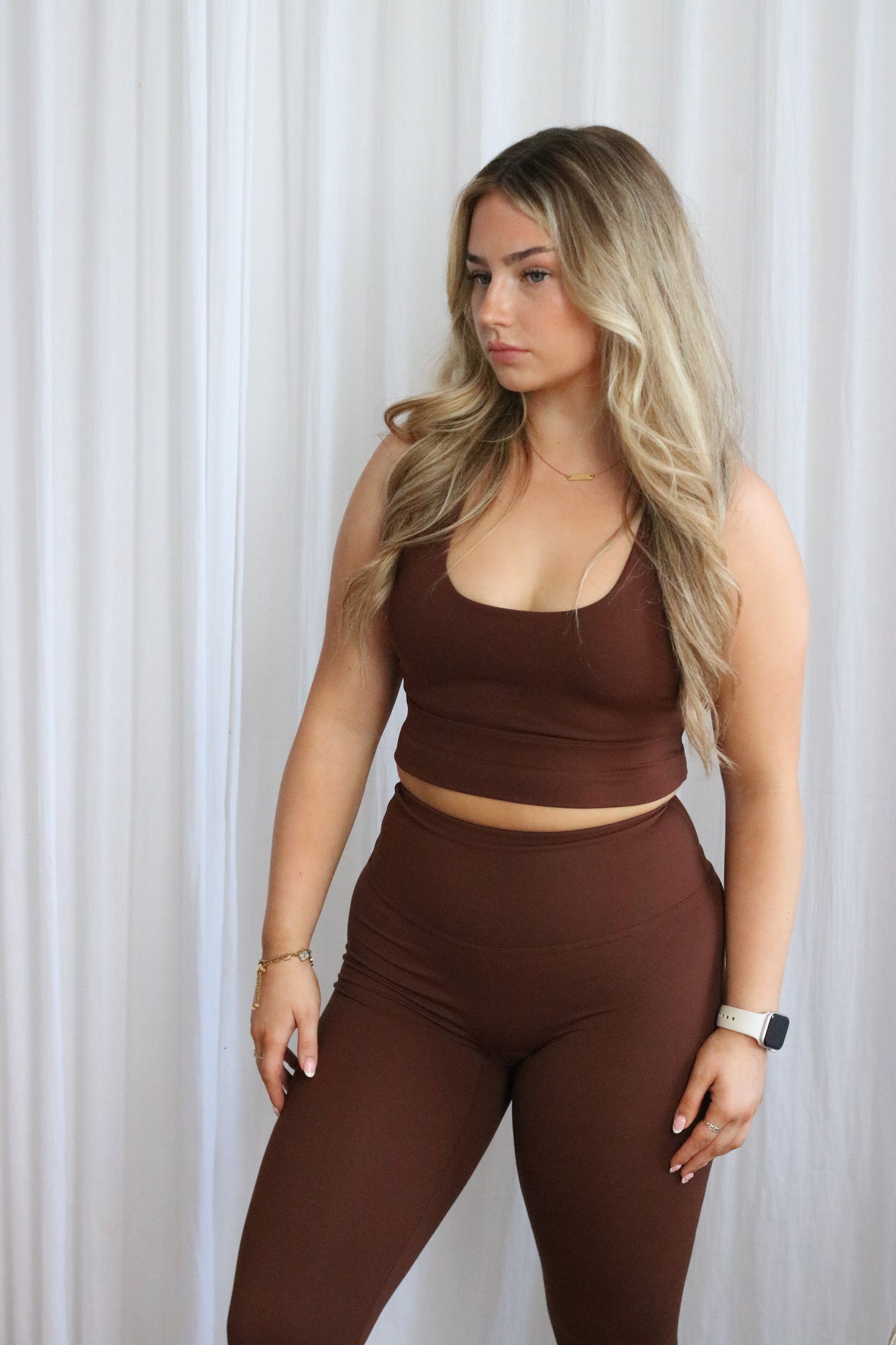 ScupltFit™ High Waisted Second Skin Legging - Hot Chocolate