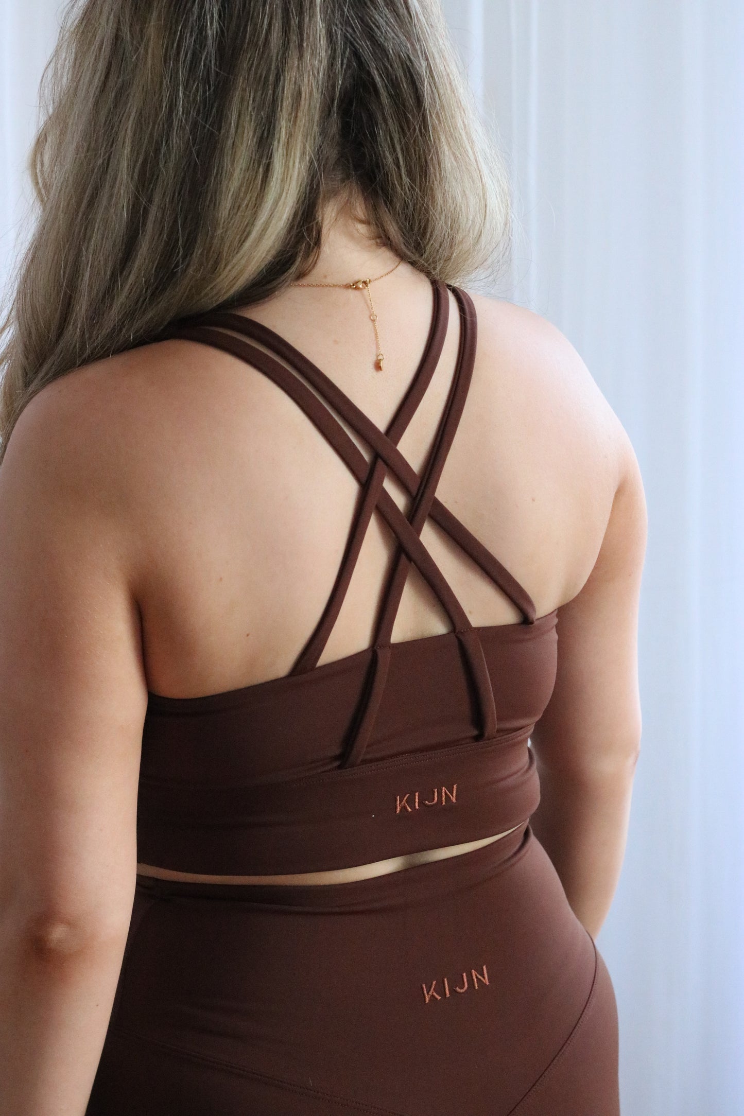 ScupltFit™ Longline Tank Bra Top - Hot Chocolate