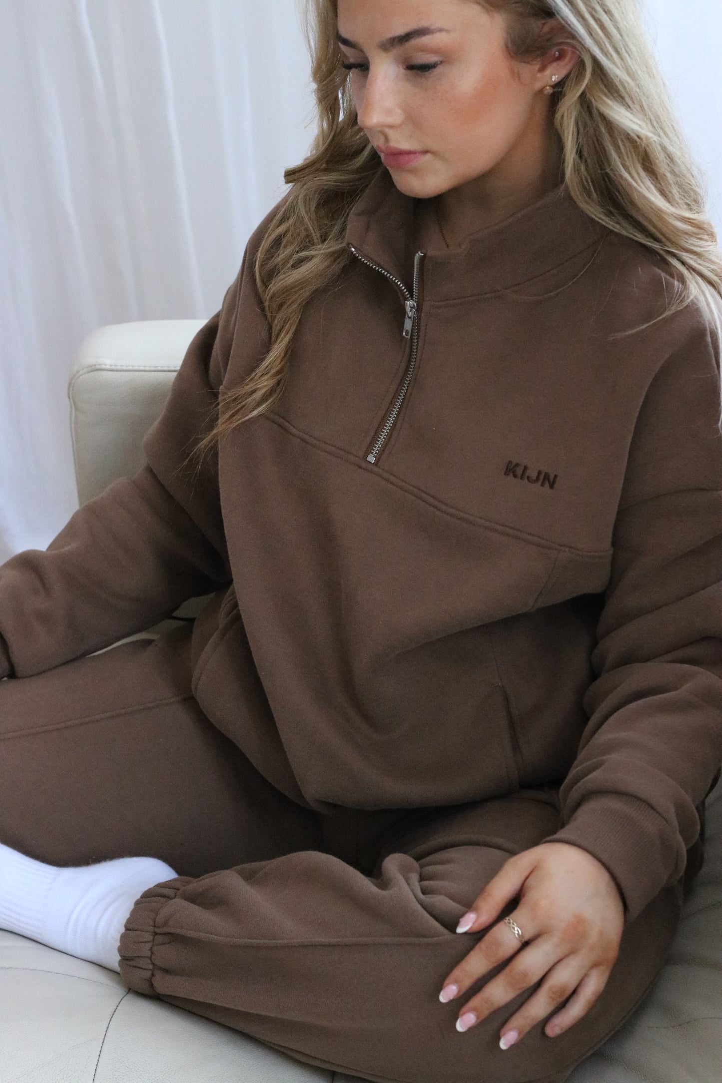 COMFORT ¼ ZIP - Mocha Mousse