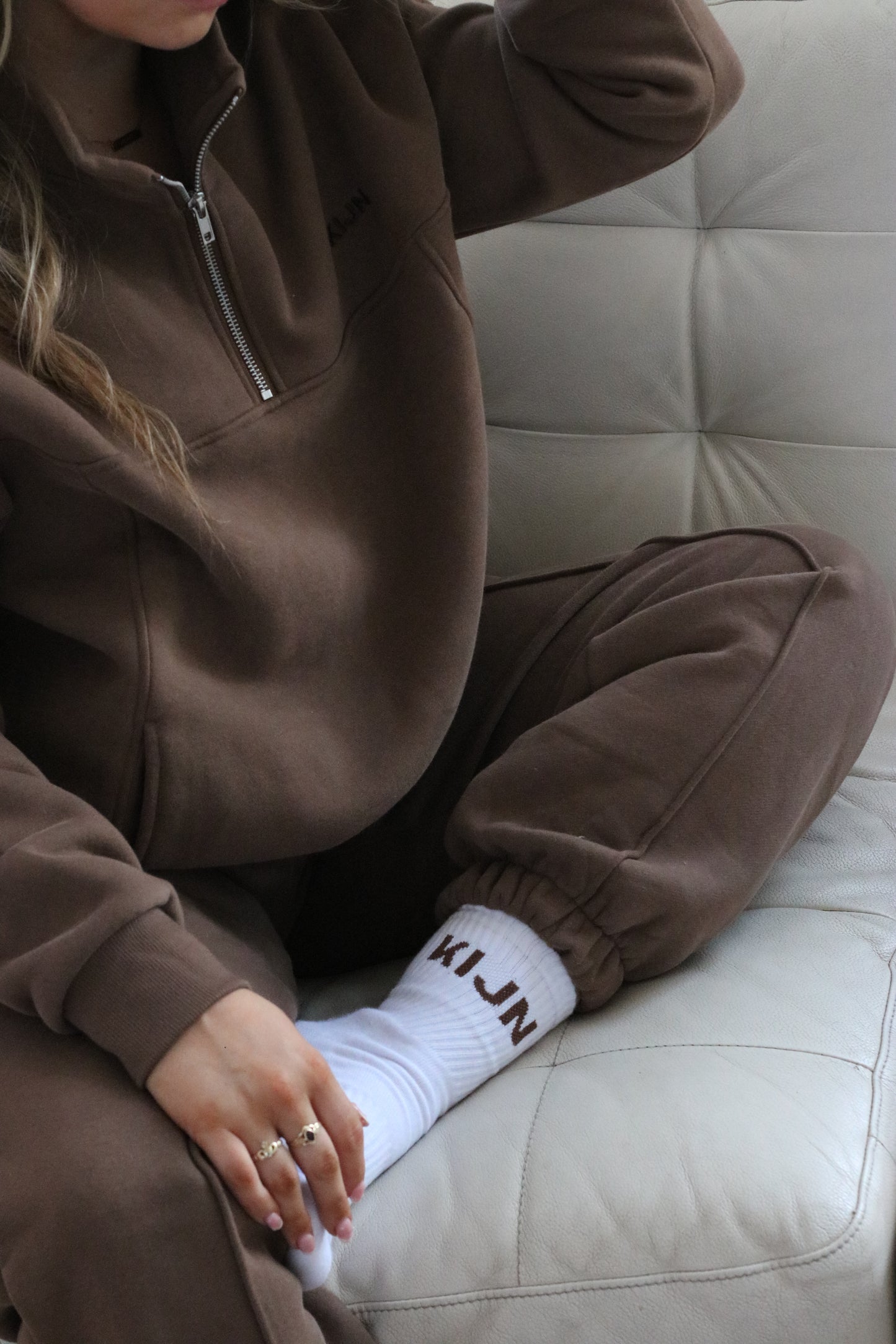 COMFORT ¼ ZIP - Mocha Mousse