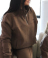 COMFORT ¼ ZIP - Mocha Mousse