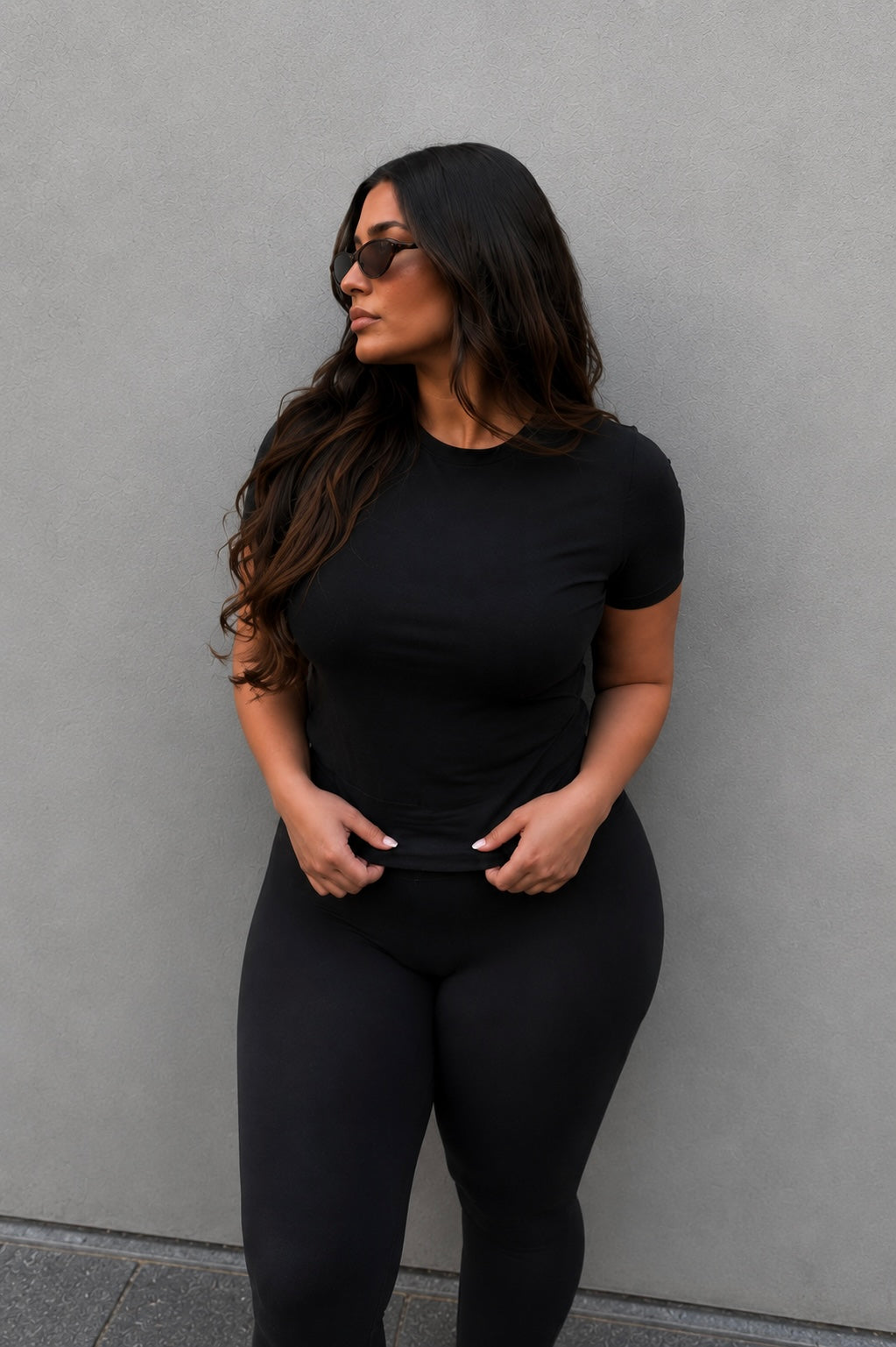 SCULPTFIT™ SHORT SLEEVE TOP | ESPRESSO