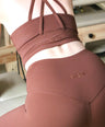 ScupltFit™ Longline Tank Bra Top - Hot Chocolate