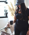 Soft Rib Unitard - Licorice