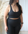 ScupltFit™ Longline Tank Bra Top - Espresso