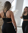 ScupltFit™ Longline Tank Bra Top - Espresso