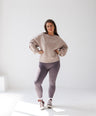 Kori Comforter Oversized Sweatshirt - Soft Taupe